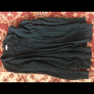 Oversized Forest Green Knit Cardigan